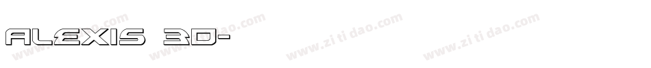 Alexis 3D字体转换